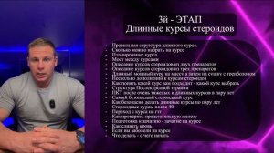 Длинные курсы стероидов.  3й   этап