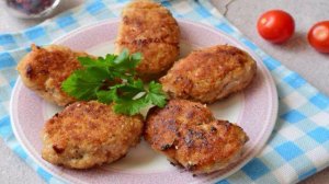 Мясные котлеты с грибами