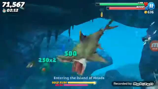 Hungry shark world MEGALODON!!! смотреть онлайн