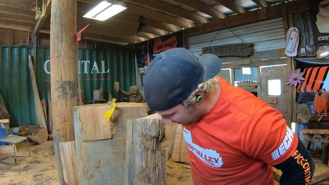 chainsaw Family Tree Carving- Raven, Butterfly, Wolf & Otter for Jamie Cudmore смотреть онлайн