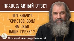 ЧТО ЗНАЧИТ ХРИСТОС ВЗЯЛ НА СЕБЯ НАШИ ГРЕХИ ? Протоиерей Александр Никольский