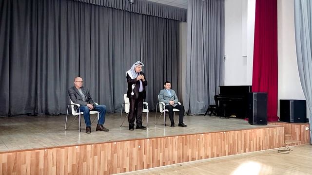 Встреча Аль-Балауи Бассам Фатхи с педогагическим составом и учениками МБОУ Лицей 160, г. Уфа