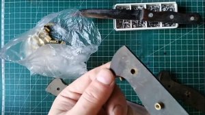 Full tang knife.Накладний монтаж ручки ножа.