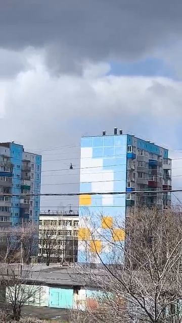 Вертолёт над Междуреченском.
