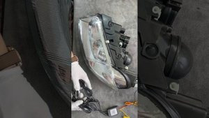 установка фар для passat B5 plus