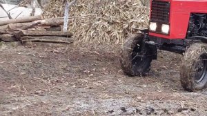 Запоздалая пахота МТЗ 80!!