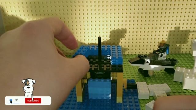 How to Build A Lego Shark Ride Kinetic Sculpture with Easy Technic Mechanism - Easy Lego Builds