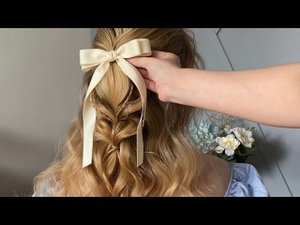 Cute and easy hairstyle for girls. Красивая и простая прическа «Мальвинка»