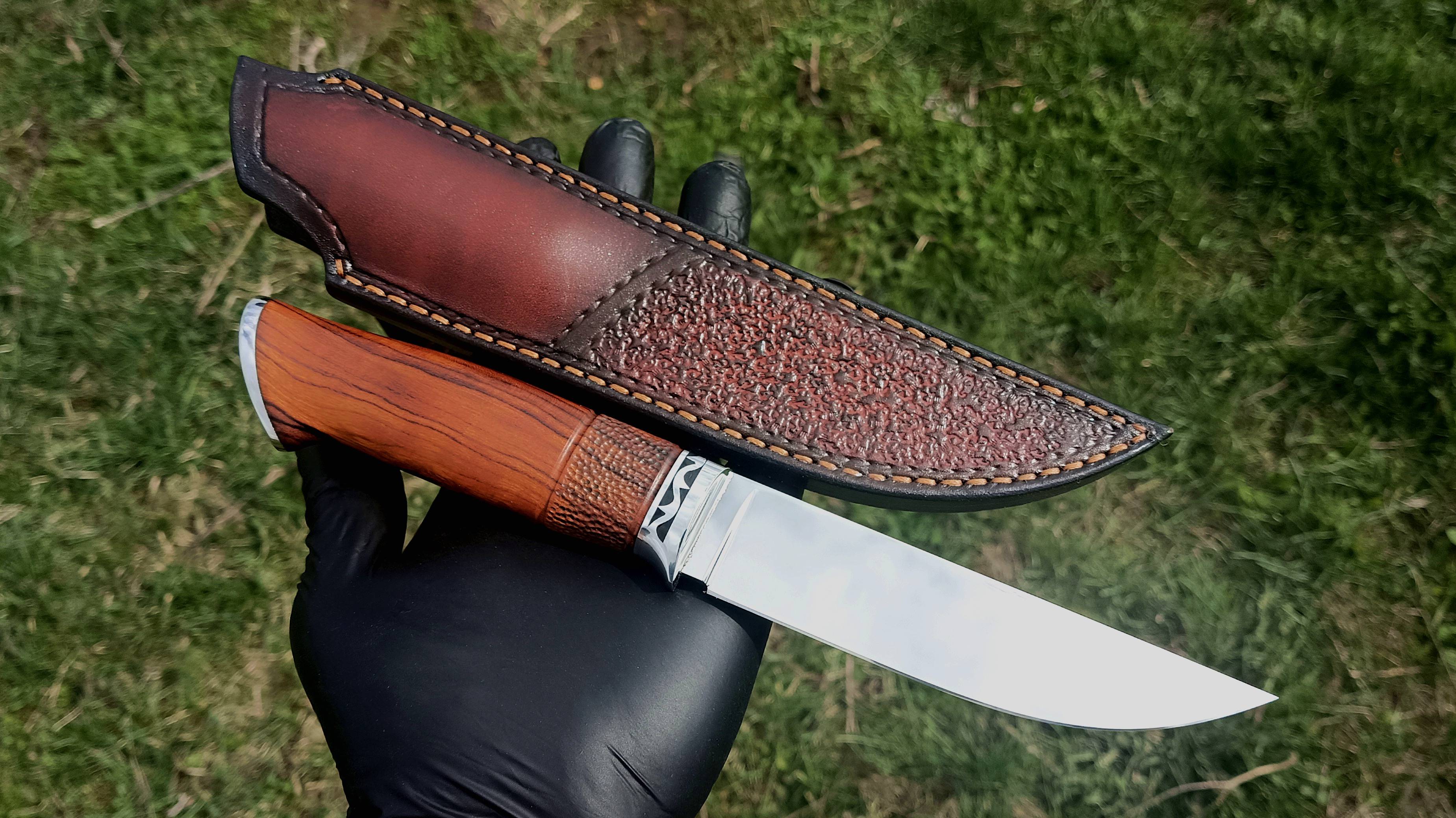 Обзор на очередную работу . Нож из крутой стали м398 смотреть онлайн