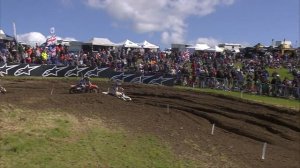 MXGP of Great Britain 2014 Tim Gajser & Aleksandr Tonkov Battle - Motocross