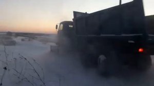 УБОРКА СНЕГА НА КАМАЗЕ