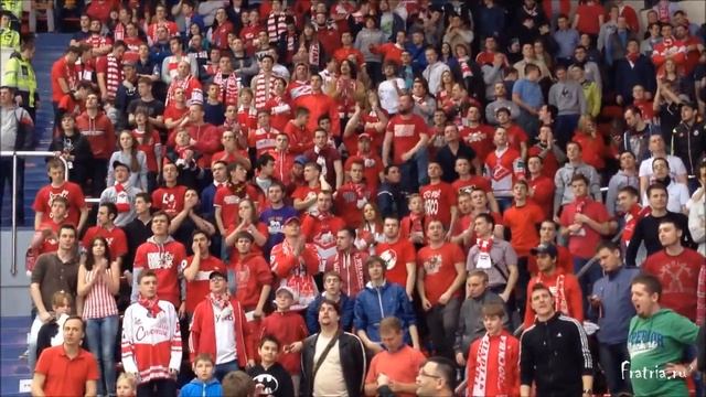 Красно-белая трибуна  Красная армия - Спартак - 1:4  Финал МХЛ 1