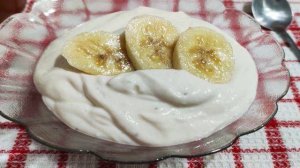 Творожно-банановый крем