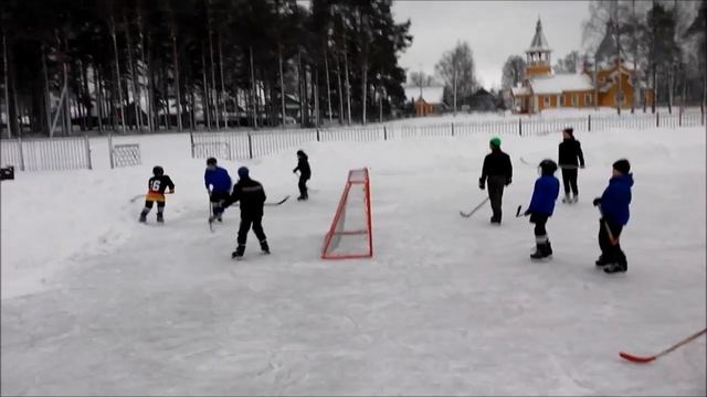 Игра после уборки снега 15-01-2017 Часть 2 смотреть онлайн