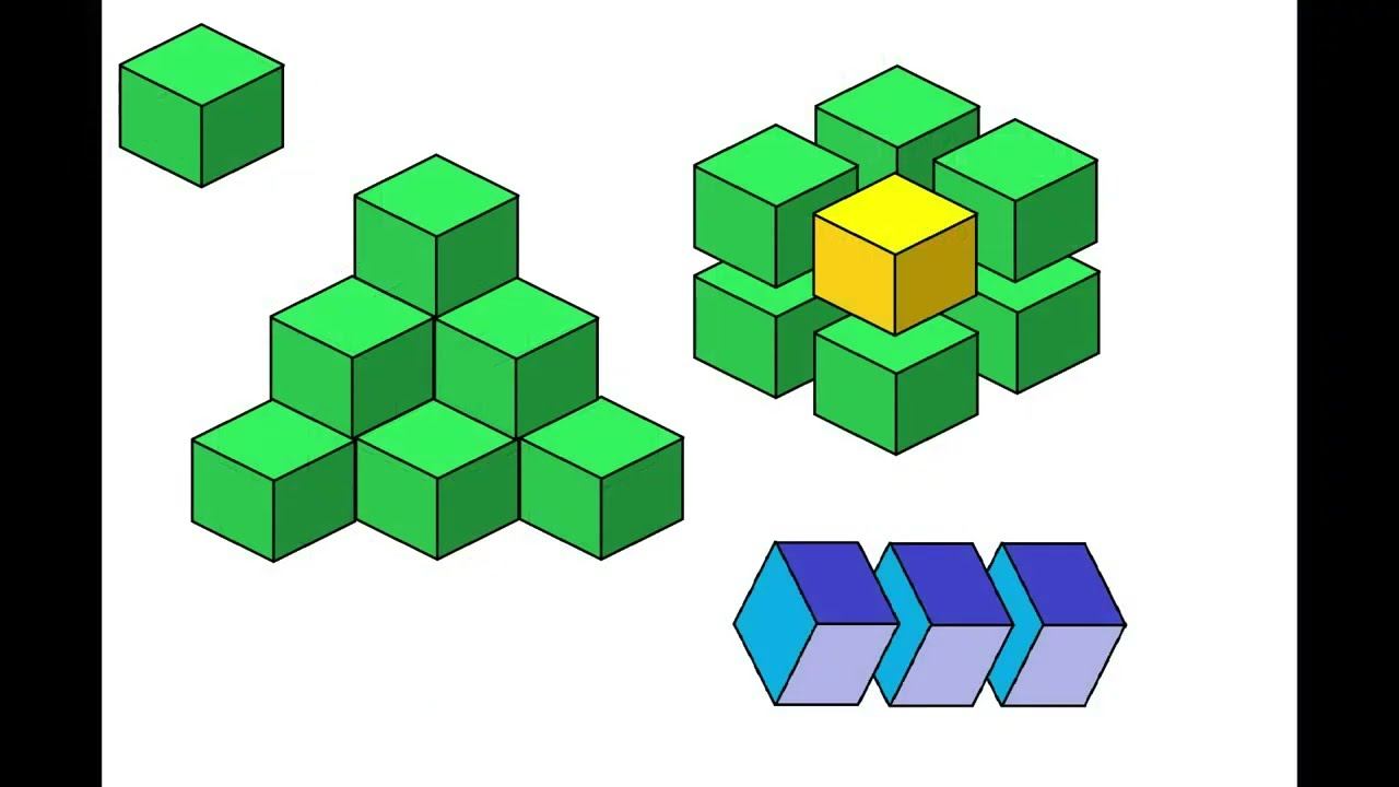 Как в  Paint нарисовать куб в три приема/ how to draw a cube in ms paint
