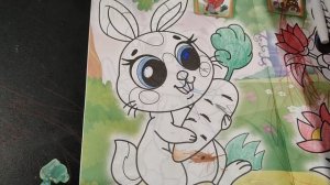 раскрашиваем фломастерами и карандашами раскраску для малышей