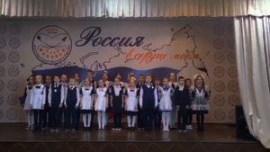 3А класс М.Б.У. Школа имени С. П. Королёва битва хоров мой клас я по середине в 1 ряду