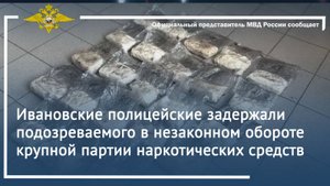 Ивановские полицейские задержали подозреваемого в незаконном обороте крупной партии наркотиков