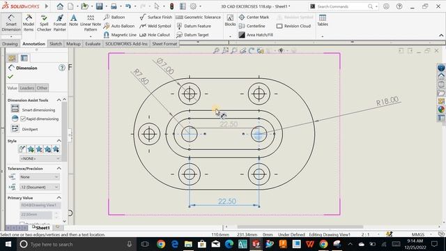 SOLIDWORKS DRAWING TUTORIAL FOR BEGINNER