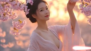 Красивый закат Сакуры ☀ _ Нежная музыка для души