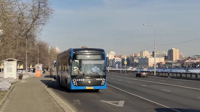 [Ultra HD] Электробус Камаз-6282, маршрут №Т34