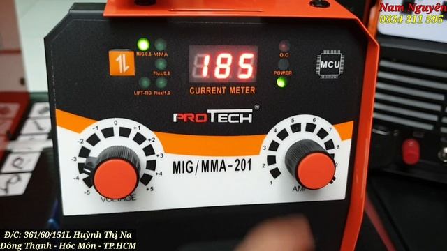 Máy hàn mig mini đa năng dòng máy mới nhất 2022 súng rời hàn nhôm, đồng, sắt, inox | mig201 giá:2tr