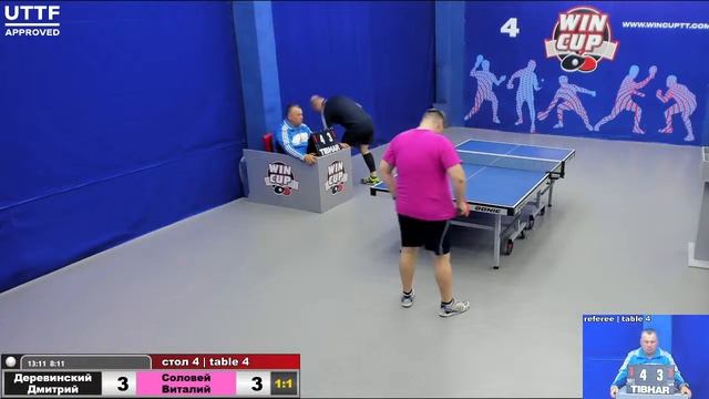 15:30 Деревинский Дмитрий 2-3 Соловей Виталий стол 4 Юг-3 12.05.21 смотреть онлайн