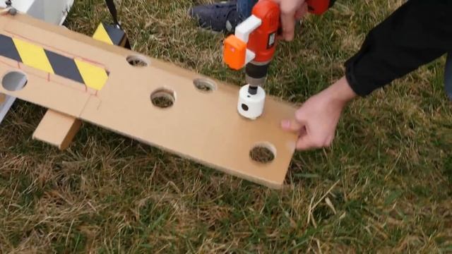 RC AIRPLANE vs. DRILL - Aerial Jenga  Flite Test