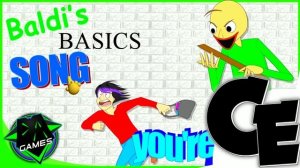 BALDI'S BASICS SONG (YOU'RE MINE) LYRIC VIDEO | DAGames [Chorus Extension]