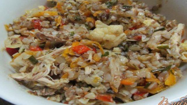Гречневая каша с мексиканской овощной смесью