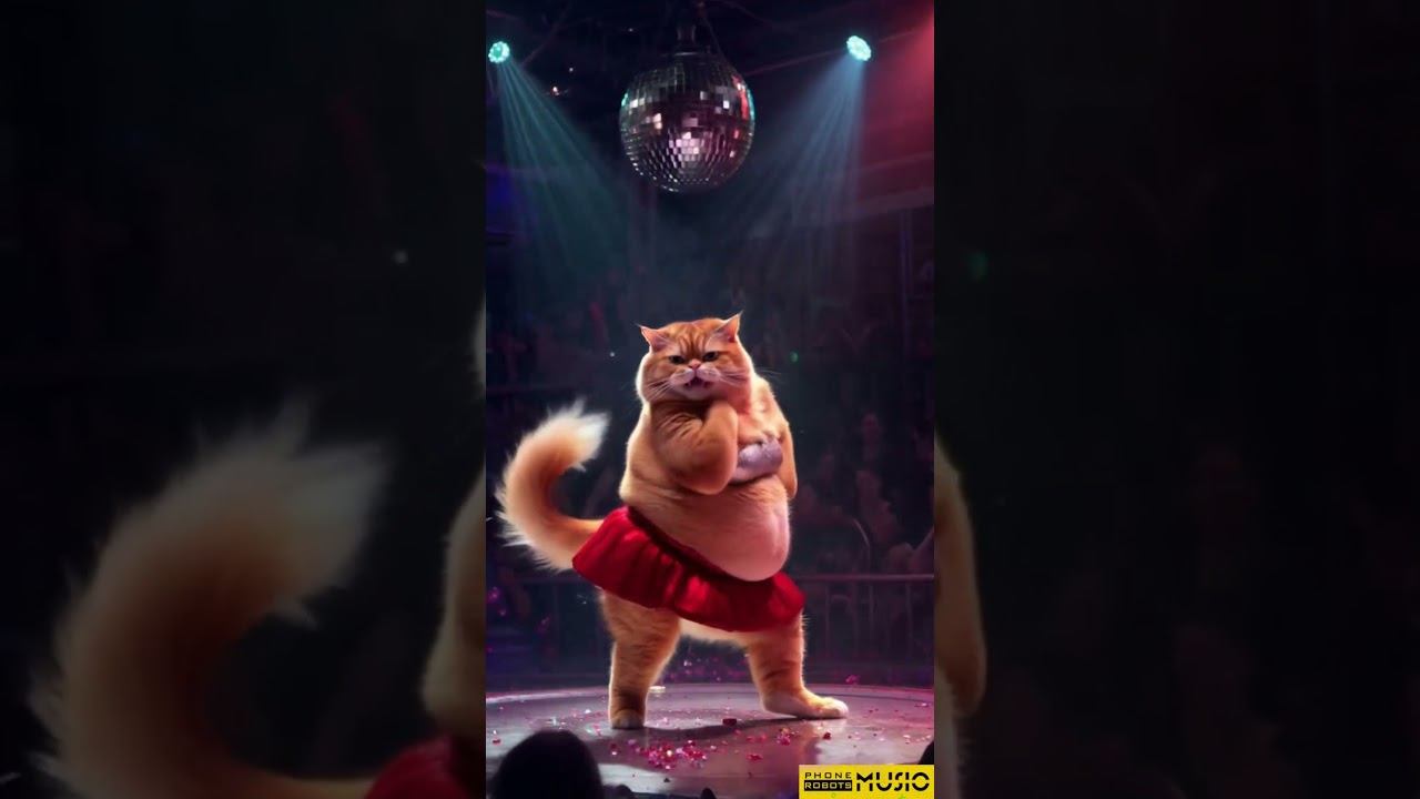 Cute Cat Dancing Video  #cat #dance #catdance #cute #ai #music смотреть онлайн
