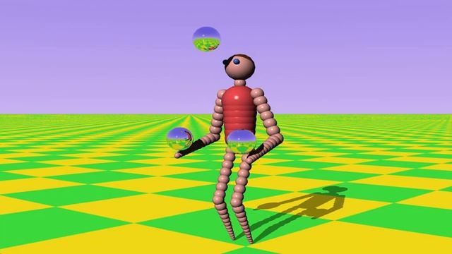 LightWave 3D 5.6 - Juggler Demo смотреть онлайн