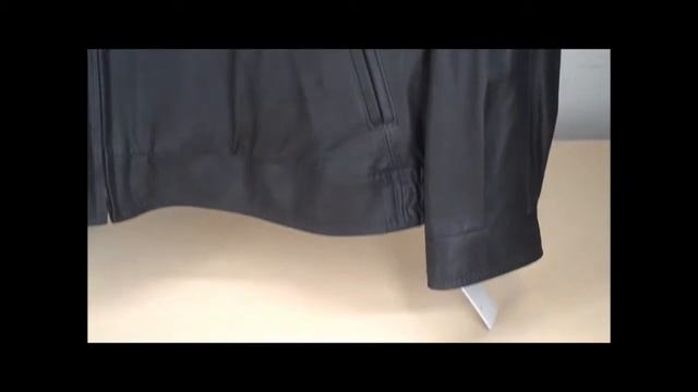 2446 - Johnston & Murphy English Lambskin Leather Jacket SINGLE COLLAR Black 46R $895 смотреть онлайн