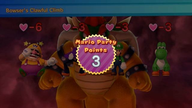 Mario Party 10 minigame: Bowser's Clawful Climb 60fps смотреть онлайн