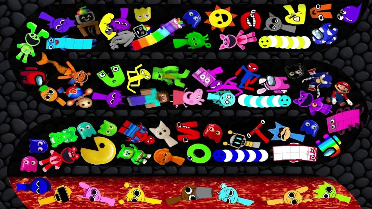 Выживание в лаве спрунки, стикман, марио, человек паук и другие смотреть онлайн