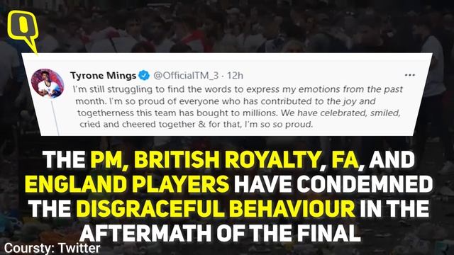 British Football Fans Let Country Down After England Teams Inspiring Euro 2020 Run  The Quint