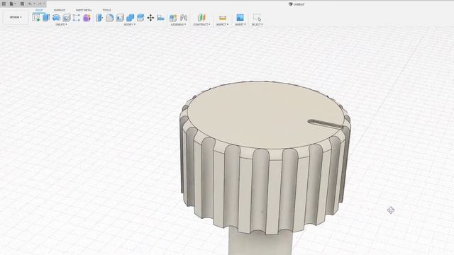 Fusion 360 Simple Rotary Knob смотреть онлайн