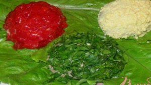 Холодная закуска  Цветные яйца со сложной начинкой
