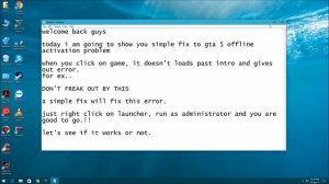 82 Very Simple Fix  GTA 5 Offline Activation Error