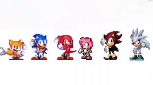 Classic Sonic And Tails Dancing Meme (Knuckles Amy Rose Shadow Silver)