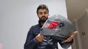 LS2 strobe 2 çene açılır kask kutu açılımı inceleme-FF908 Strobe II Autox Modular Helmet