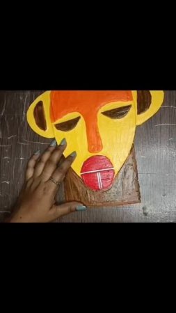 African Tribal Couple Face Mask// DIY// #shorts