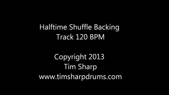 Halftime shuffle Backing track 120BPM Drumless playalong