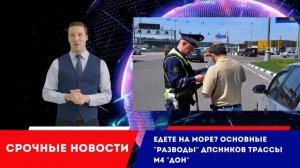 Едете на море? Основные разводы ДПСников трассы М4 "Дон"