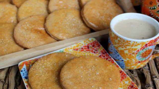 Сахарные коржики с отрубями и ванилью