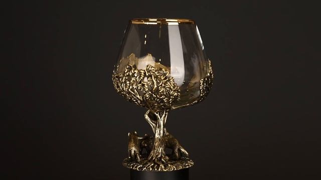 Коньячный бокал "Охота волков на кабана" смотреть онлайн