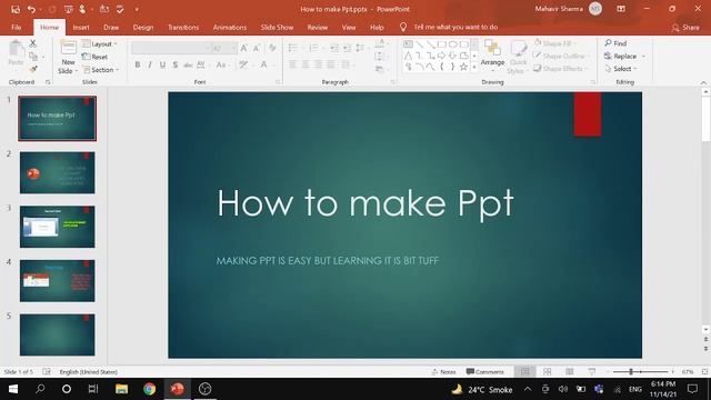 How to make Ppt| Aarush sharma|Part 2|Genius mind learning|