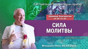 05.02.2025, ШБ 10.40.15-30, Сила молитвы - Чайтанья Чандра Чаран Прабху, Вриндаван Парк