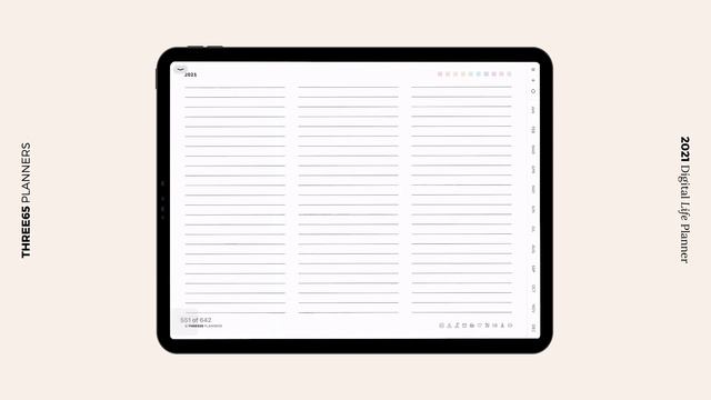 2021 Digital Life Planner Flip-through | Three65 смотреть онлайн