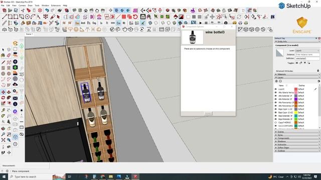 Enscape Kitchen Render in Enscape  Modeling in SketchUp tutorial | Part 1| 3D Modeling & Rendering